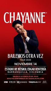 Chayanne, llega en Noviembre a Barranquilla, estadio Edgar Rentería